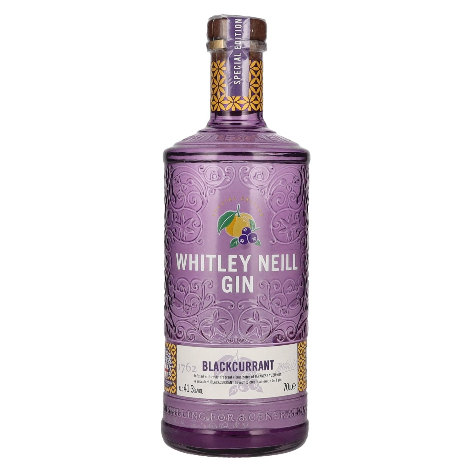 Whitley Neill BLACKCURRANT GIN 41.3% Vol. 0.7l
