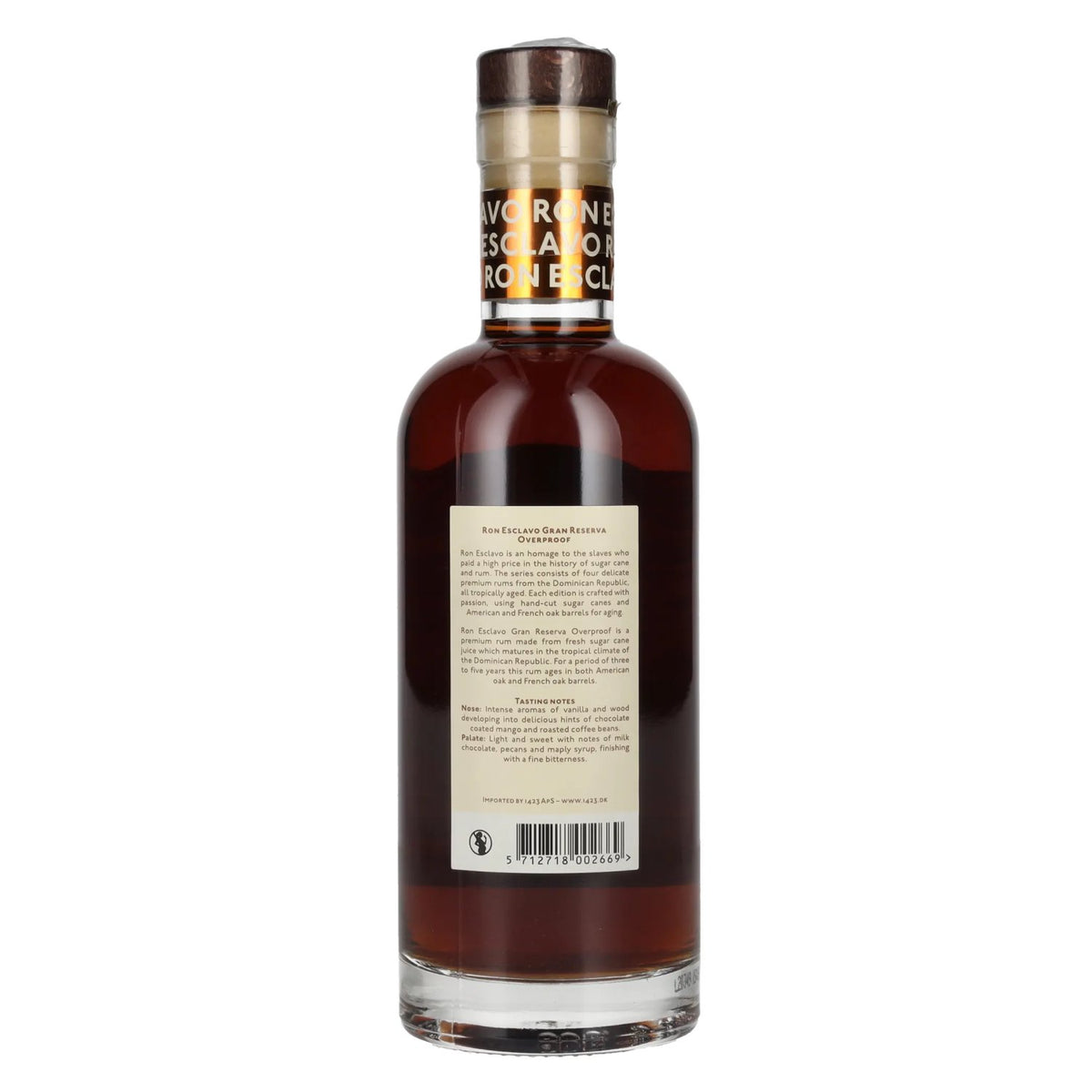Ron Esclavo GRAN RESERVA OVERPROOF Ron Dominicana 57,5 % vol. 0,5 l