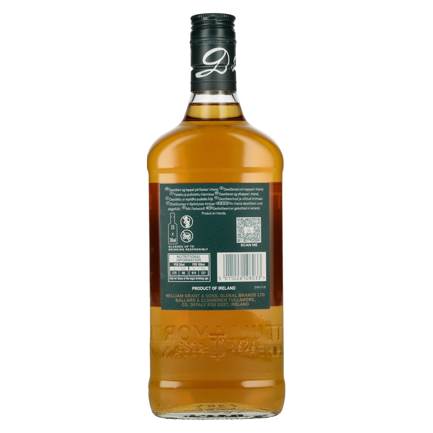 Tullamore D.E.W. Irish Whiskey SQUARE 40% Vol. 0,7l