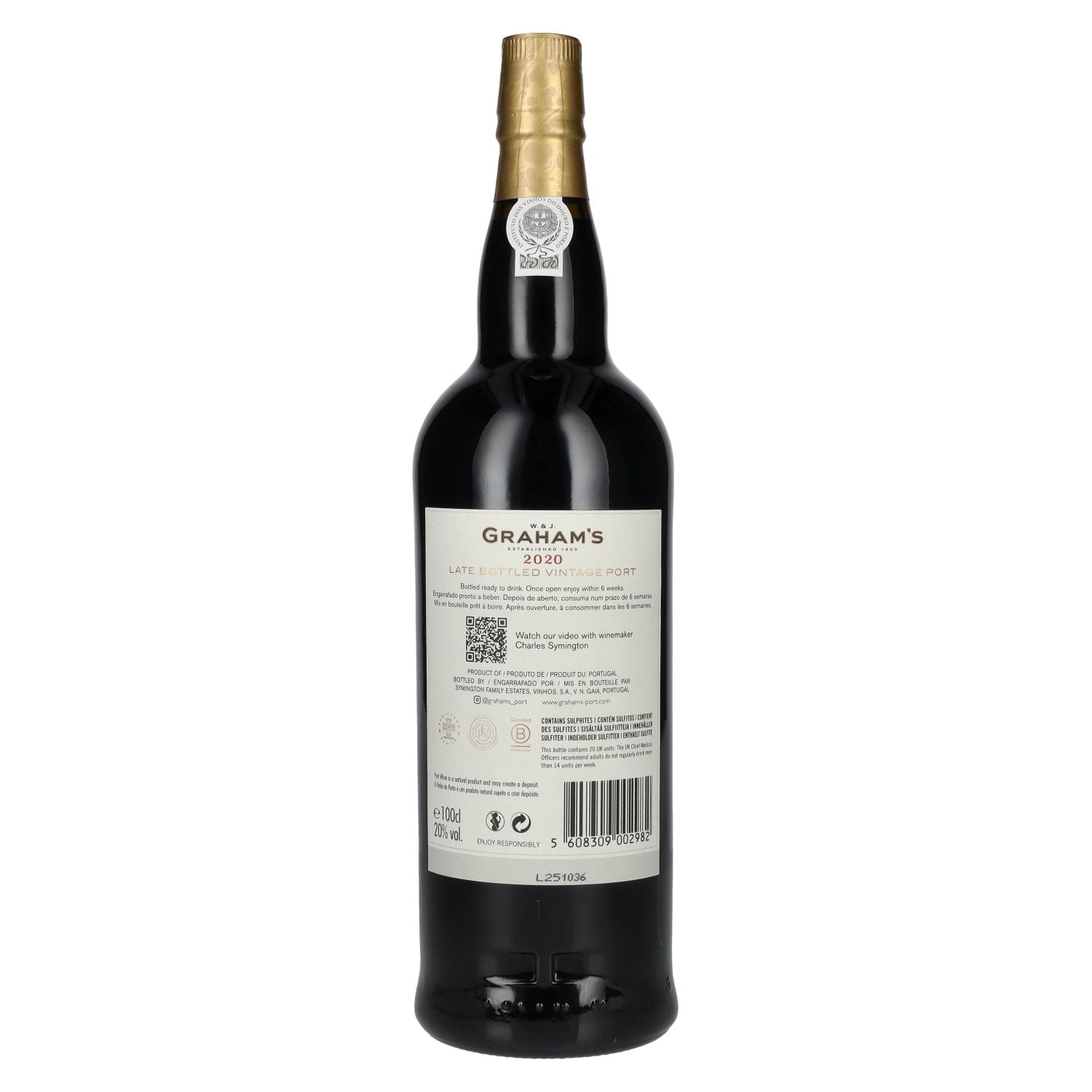 W. & J. Graham's Late Bottled Vintage Port 2020 20% Vol. 1l