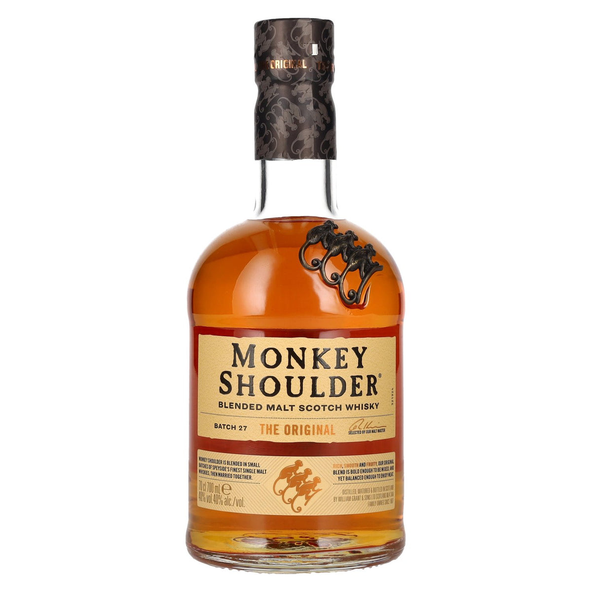 Monkey Shoulder THE ORIGINAL Blended Malt Batch 27 40% vol. 0,7 l