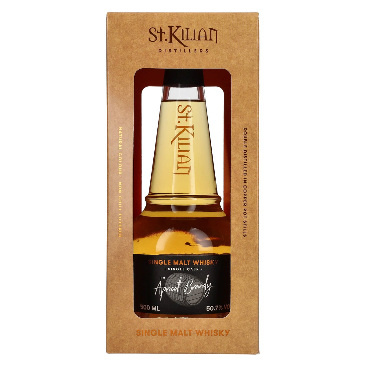 St. Kilian EX APRICOT BRANDY Whisky single malt single cask 50,7 % vol., 0,5 l, dans un coffret cadeau