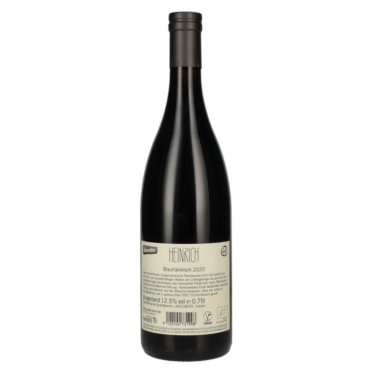 Heinrich Blaufränkisch 2020 12,5% vol. 0,75l