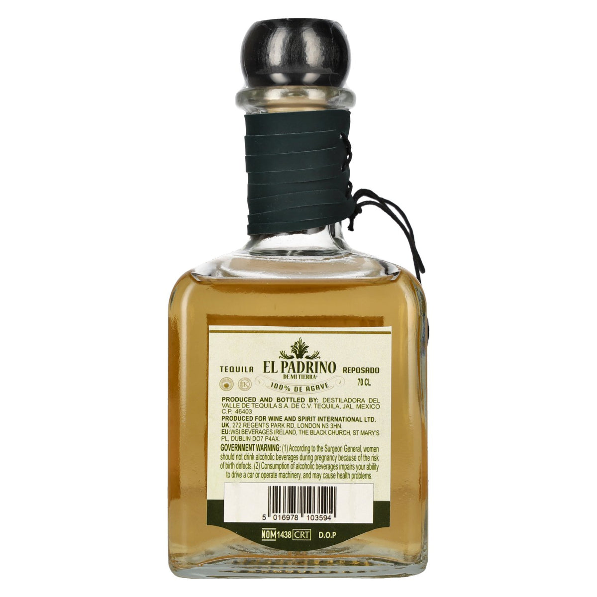 Tequila El Padrino REPOSADO 100 % pur agave, 40 % vol., 0,7 l