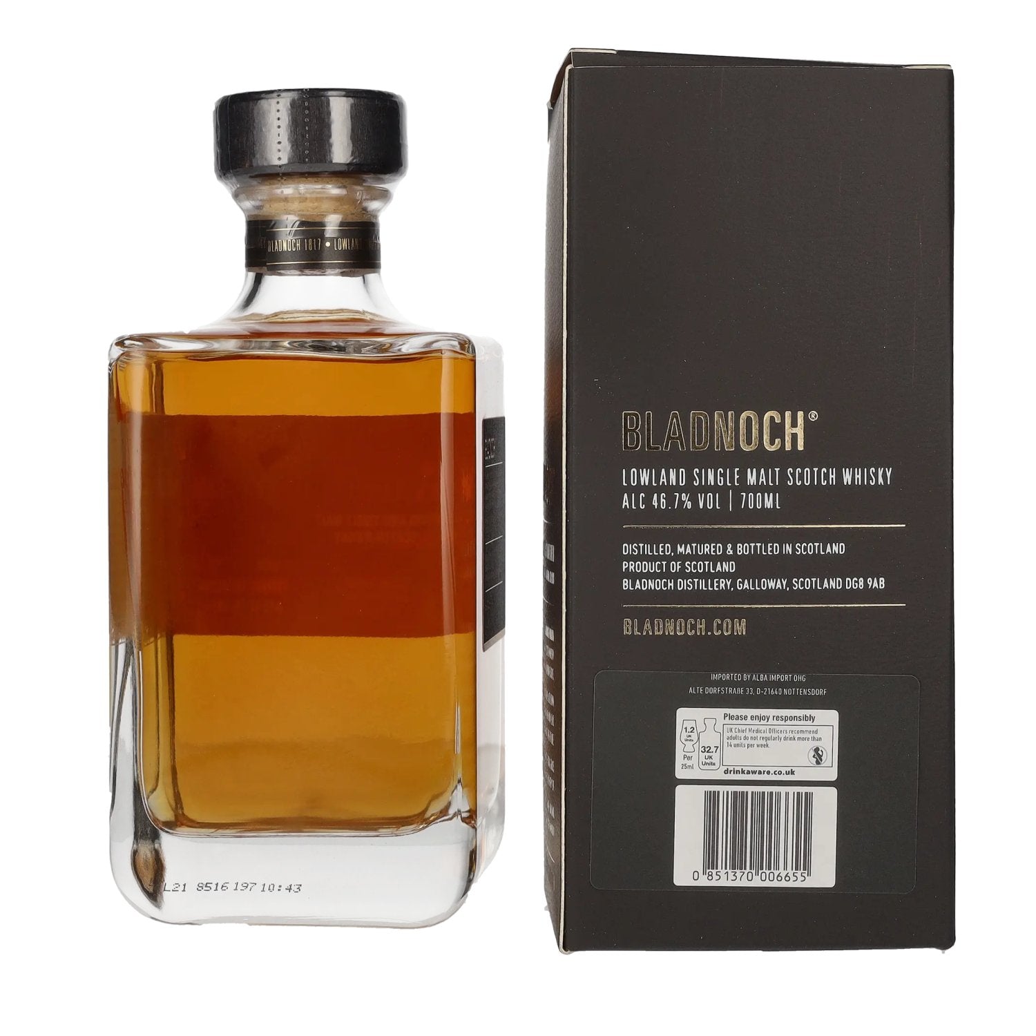 Bladnoch VINAYA Lowland Single Malt Scotch Whisky 46,7% Vol. 0,7l in Geschenkbox