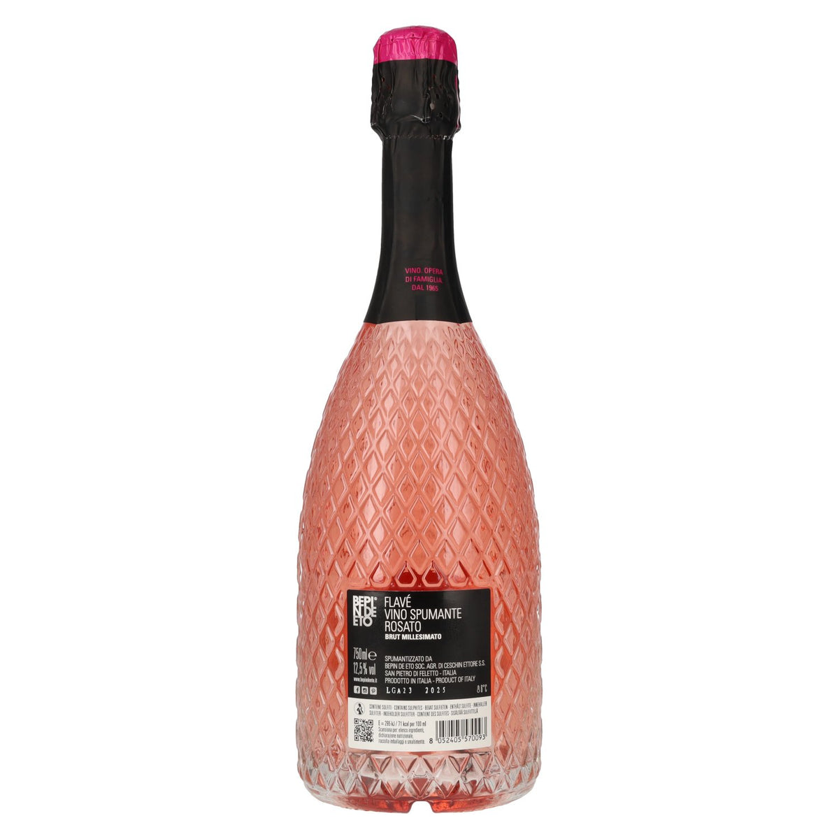 Bepin De Eto Vino Spumante Rosato Flavé Brut Millesimato 2025 12,5 % vol. 0,75 l