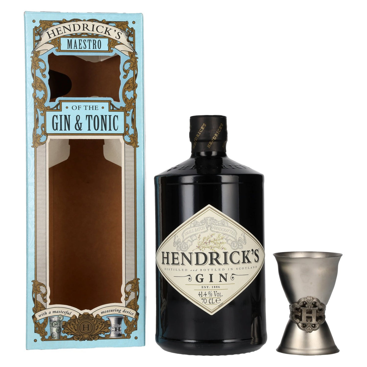 Hendrick's Gin 41,4% Vol. 0,7l in Geschenkbox mit Messbecher