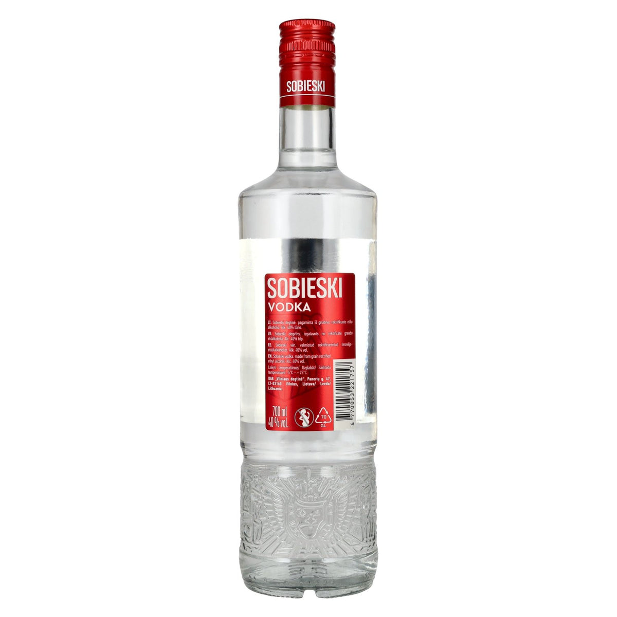Sobieski 100% Pure Grain Vodka 40% Vol. 0,7l