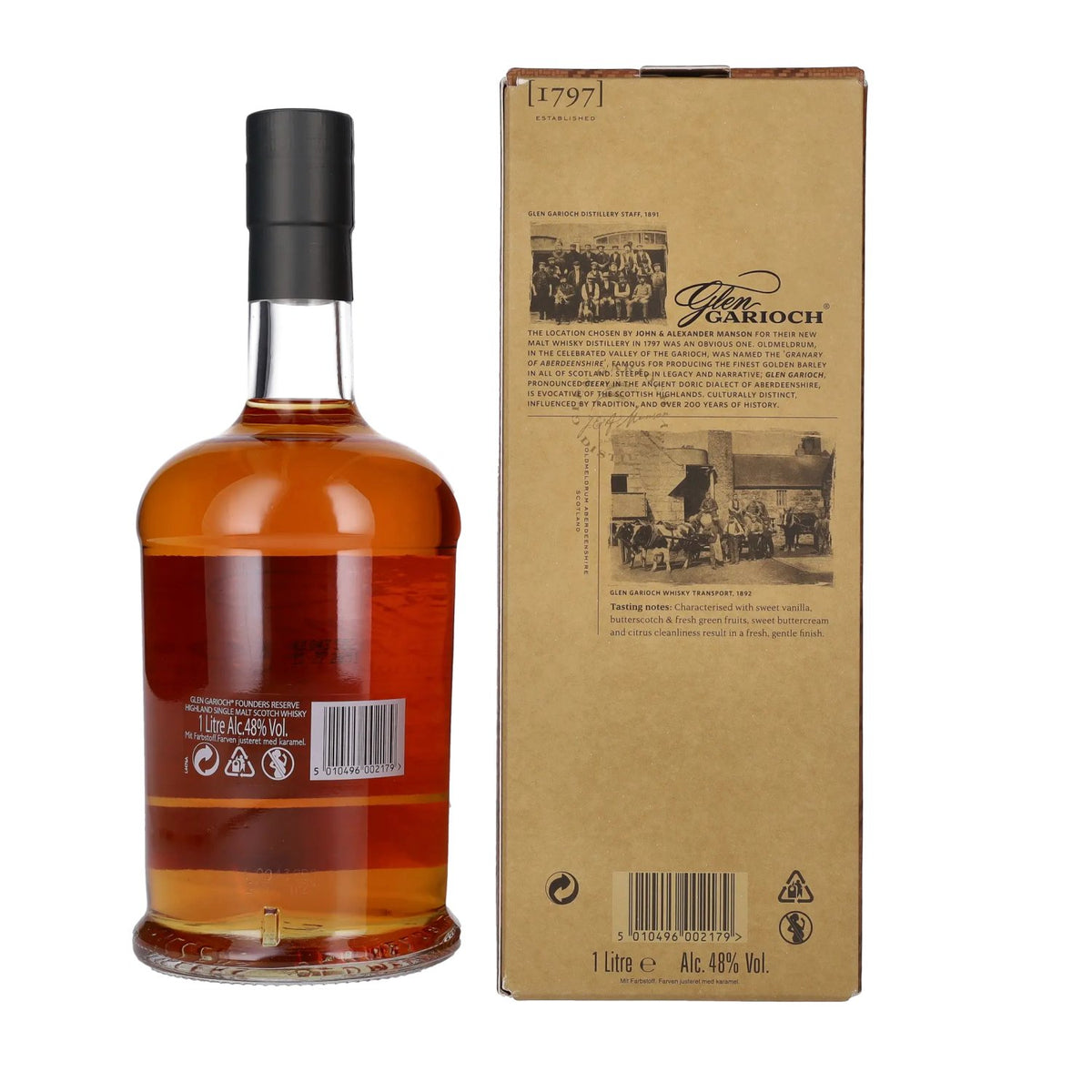 Glen Garioch 1797 FOUNDER'S RESERVE Highland Single Malt 48% ABV 1l in a gift box