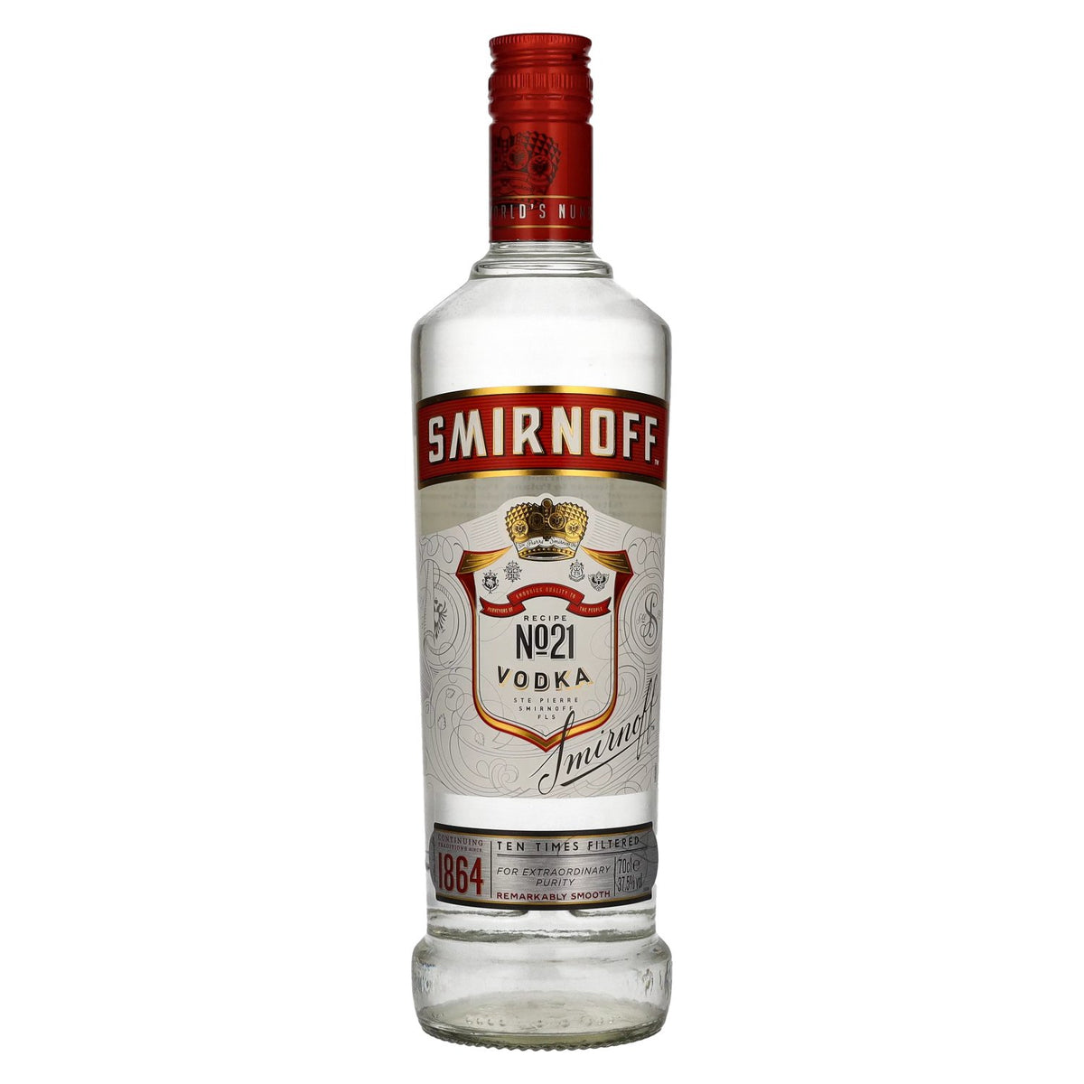 Smirnoff No. 21 Vodka 37.5% ABV 0.7l