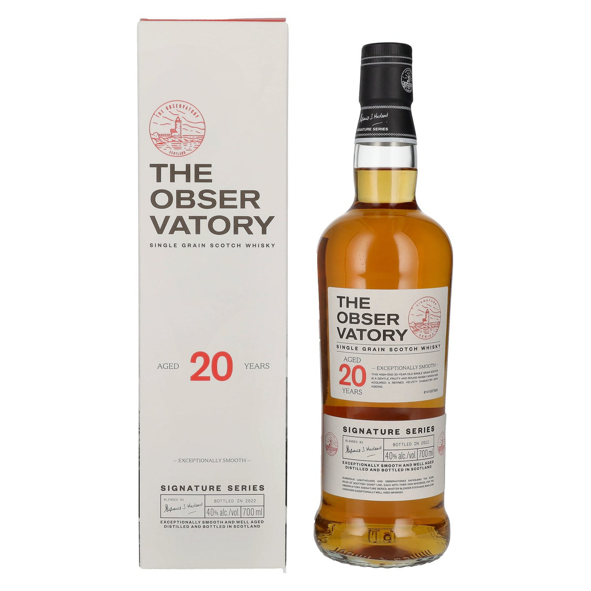 The Observatory 20 Years Old Single Grain Signature Series 40% vol. 0.7 l in a gift box