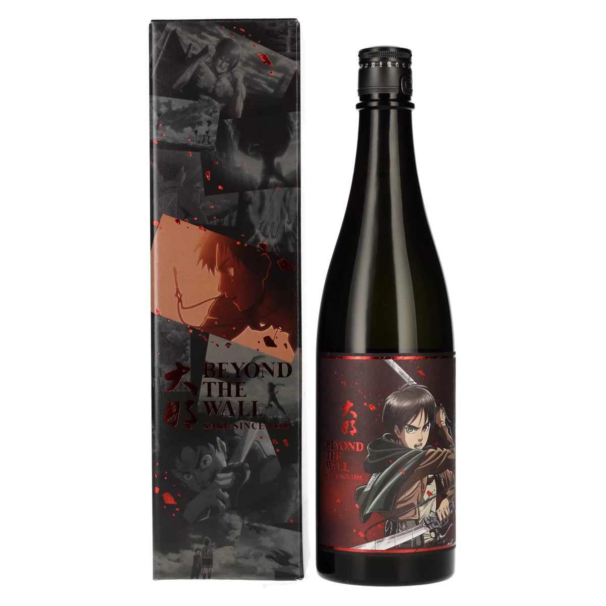 Attack on Titan x Beyond the Wall EREN Model Japanese Sake 15% Vol. 0,72l in gift box