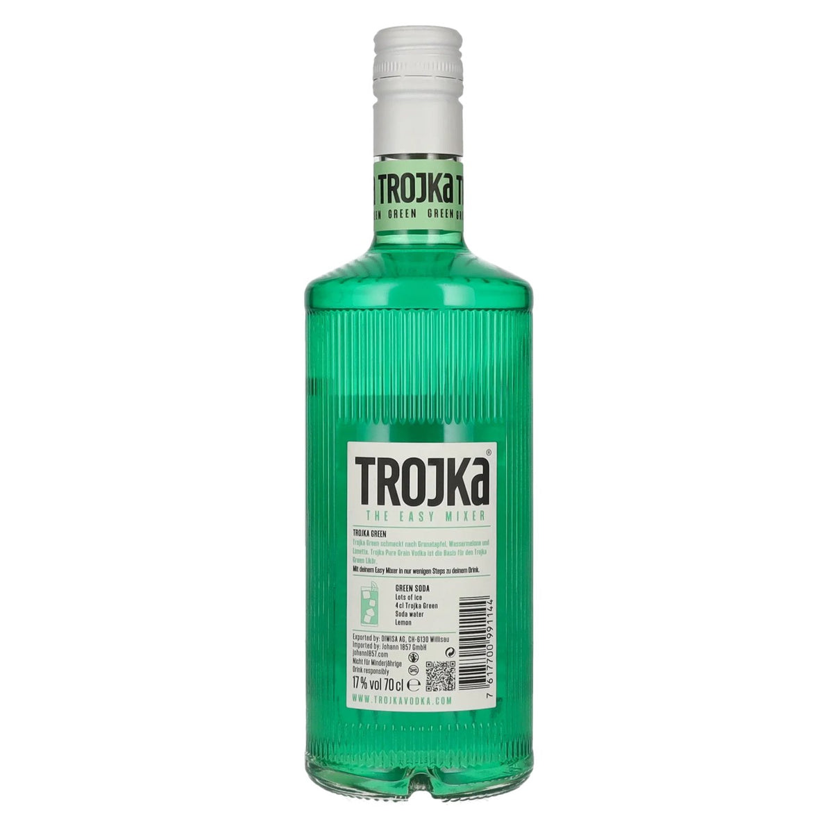 Liqueur de vodka Trojka GREEN 17 % vol. 0,7 l
