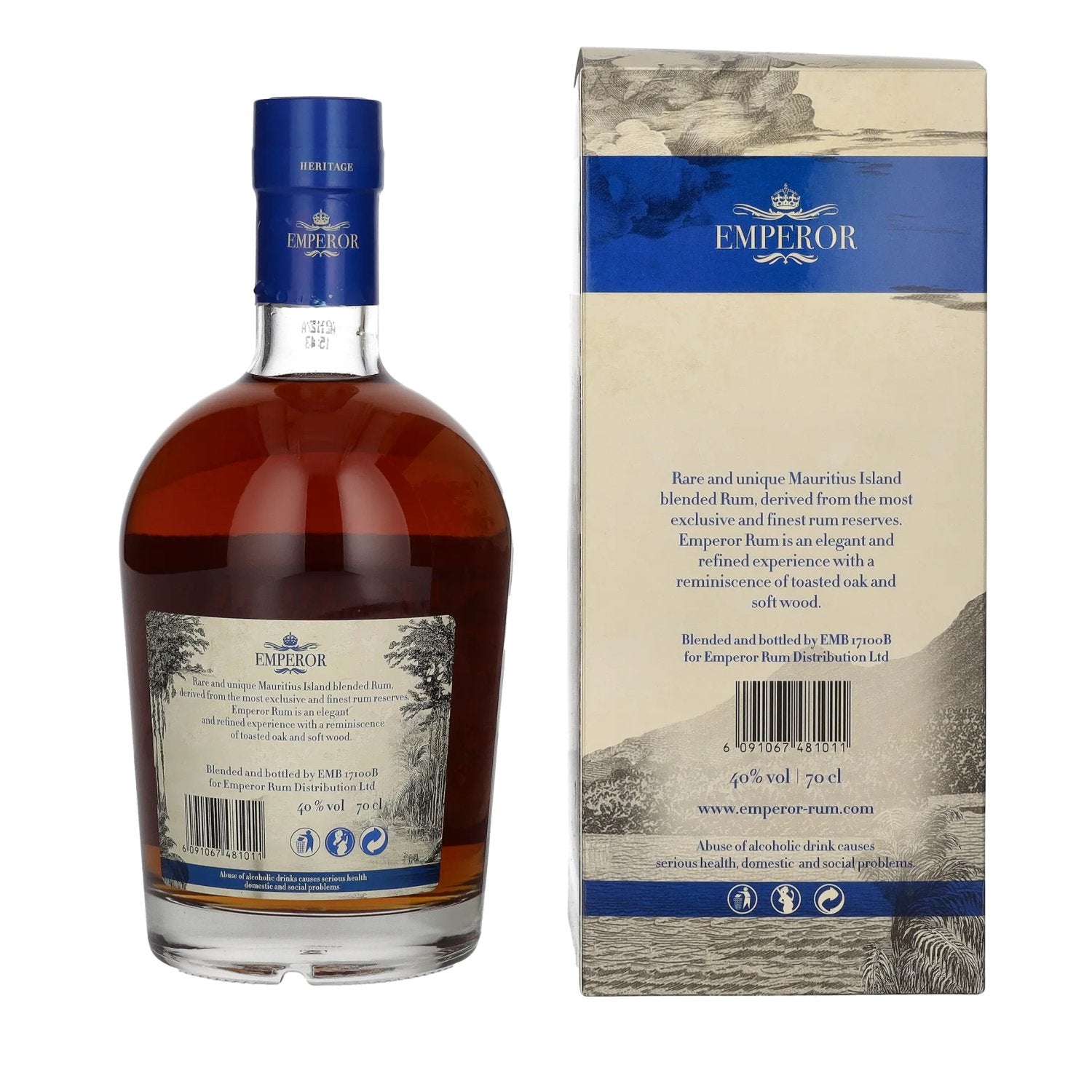 Emperor Mauritian Rum Heritage 40% Vol. 0,7l in gift box