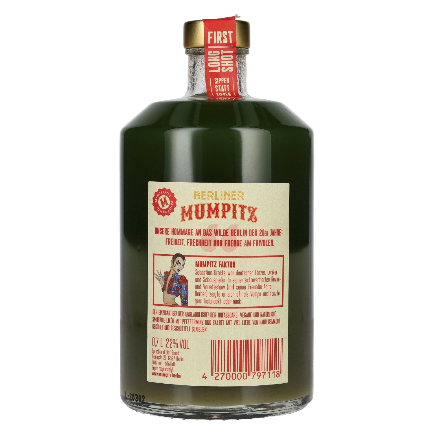 Berliner Mumpitz Pfefferminz & Salbei 22% Vol. 0,7l