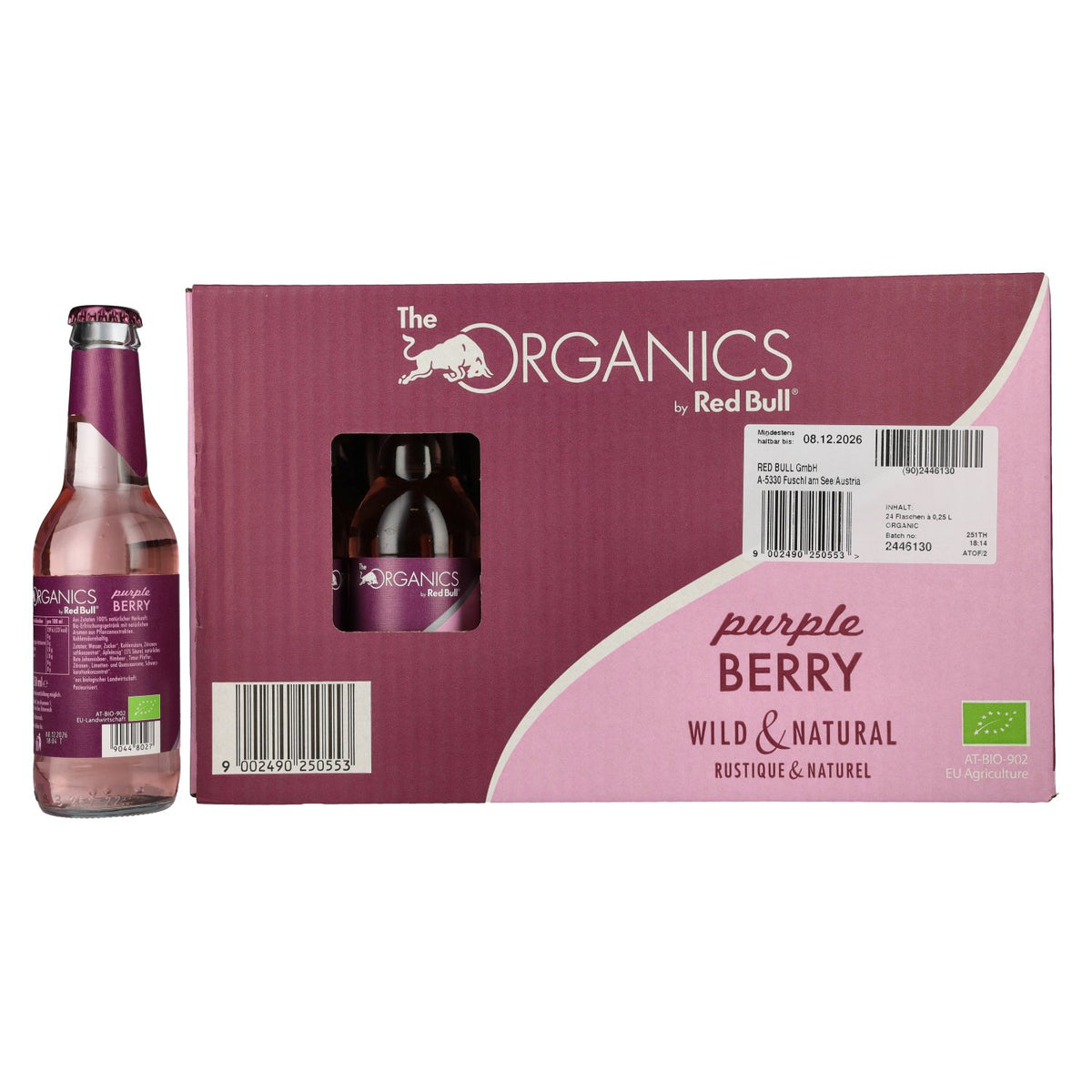 Red Bull Organics van Red Bull Purple BERRY 24 x 0,25 l