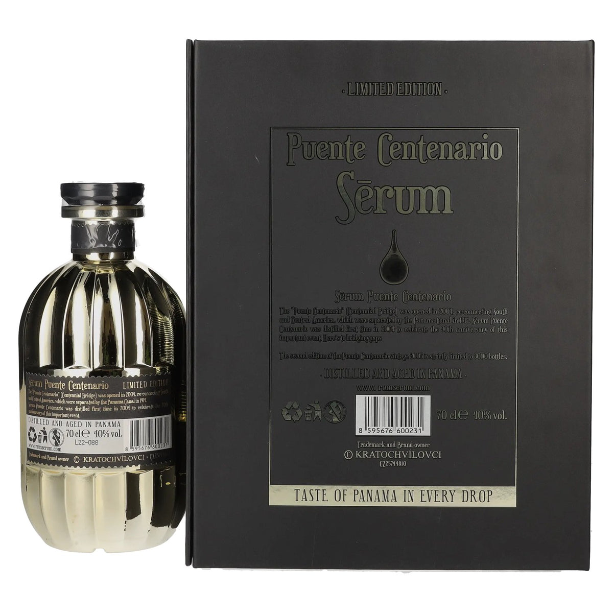SeRum Puente Centenario Millésime 2005 40 % vol. 0,7 l dans un coffret cadeau