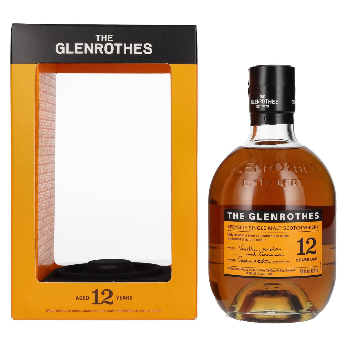 The Glenrothes 12 Years Old Speyside Single Malt 40% ABV 0.7l in a gift box