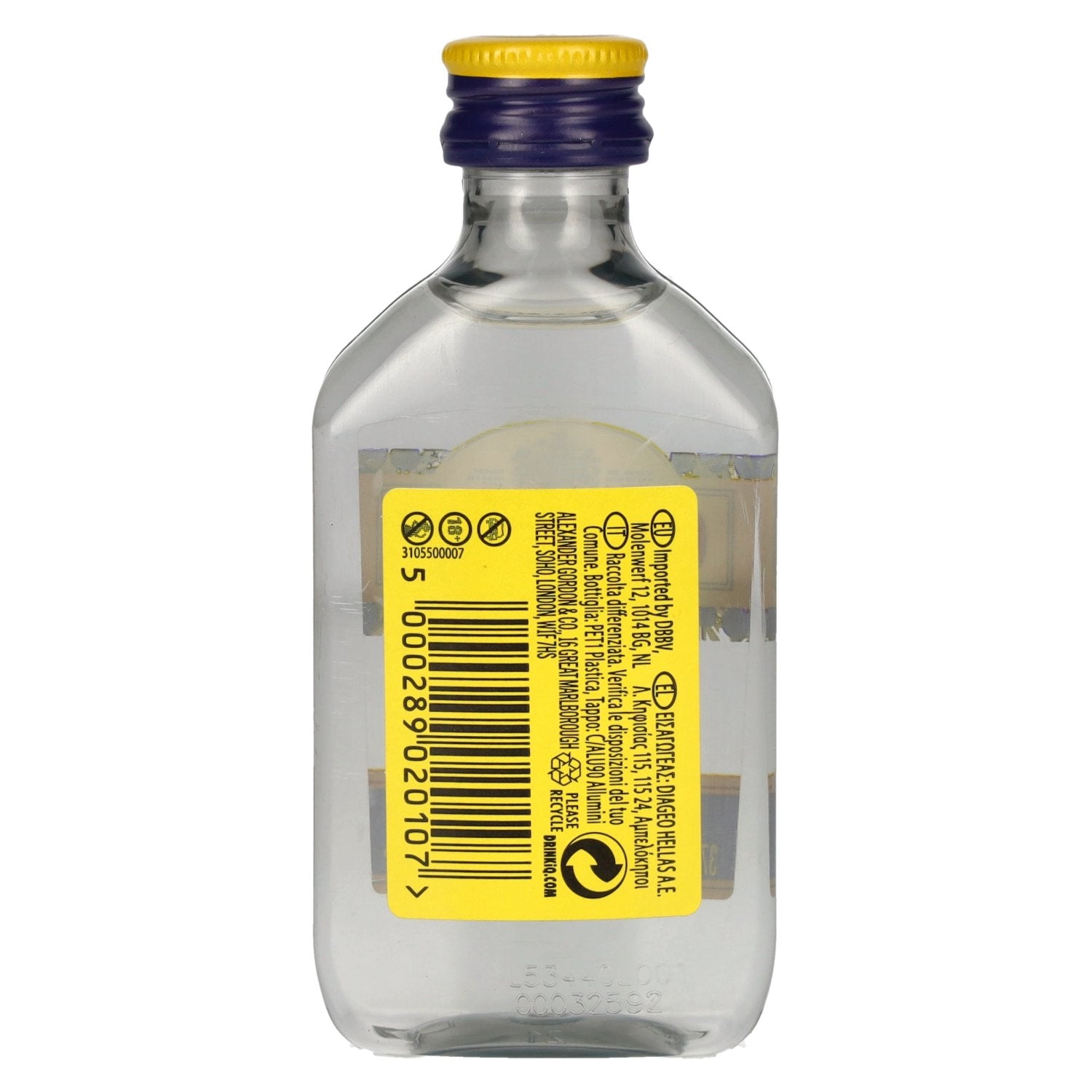 Gordon's London Dry Gin 37,5% Vol. 0,05l PET