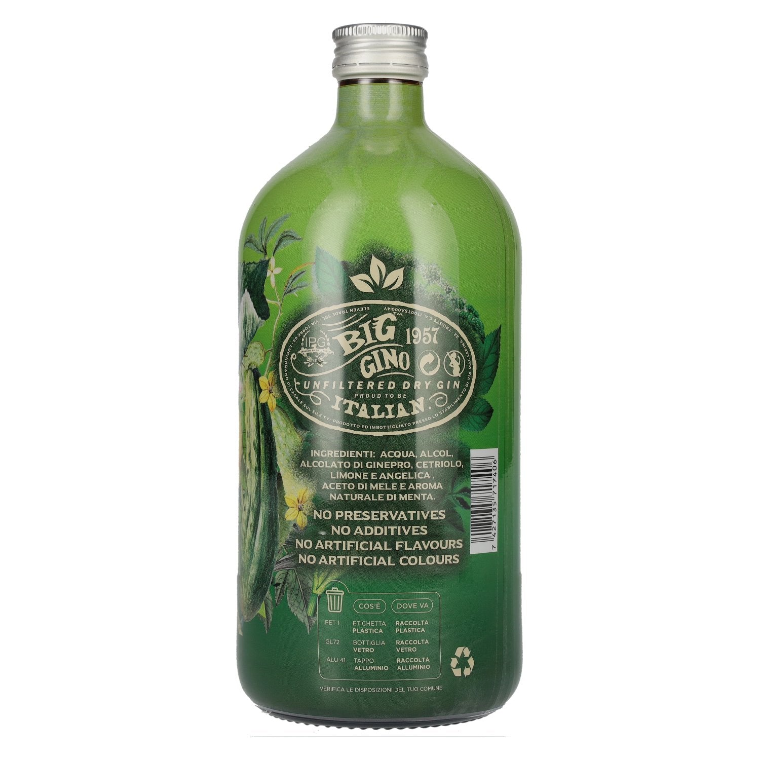 Big Gino Gin PEPINO LOCO 38% Vol. 1l