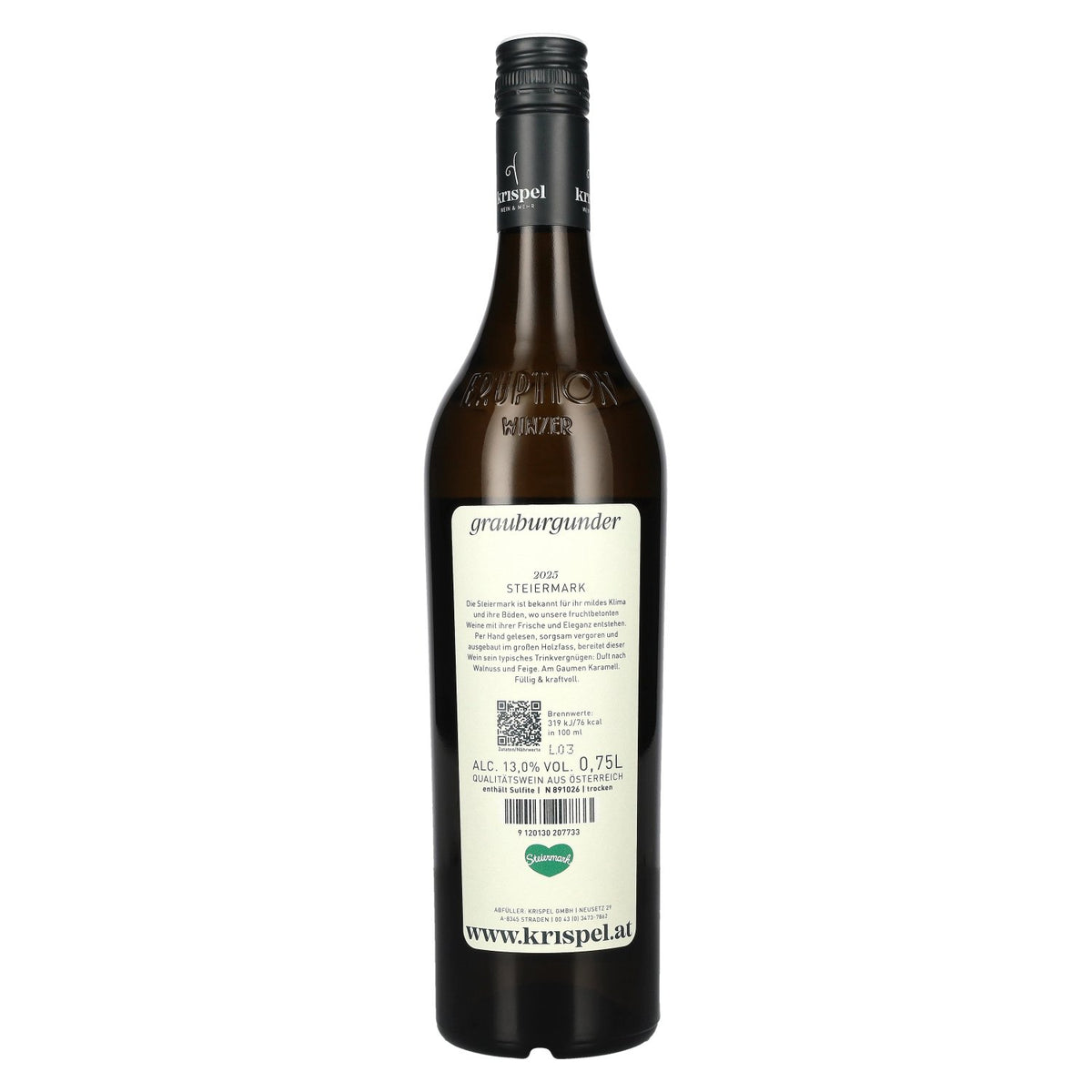 KRISPEL Grauburgunder Steiermark 2025 13% Vol. 0,75l