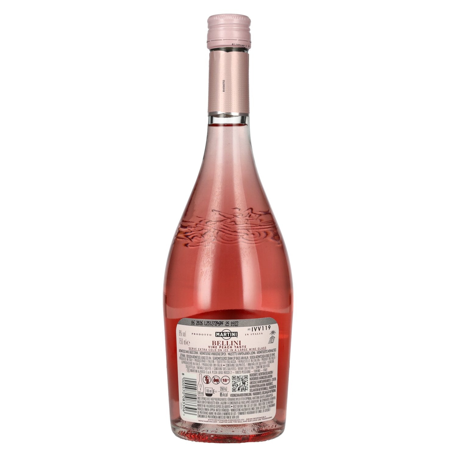 Martini Bellini Wijngaard Perzik Smaak 8% Vol. 0,75l