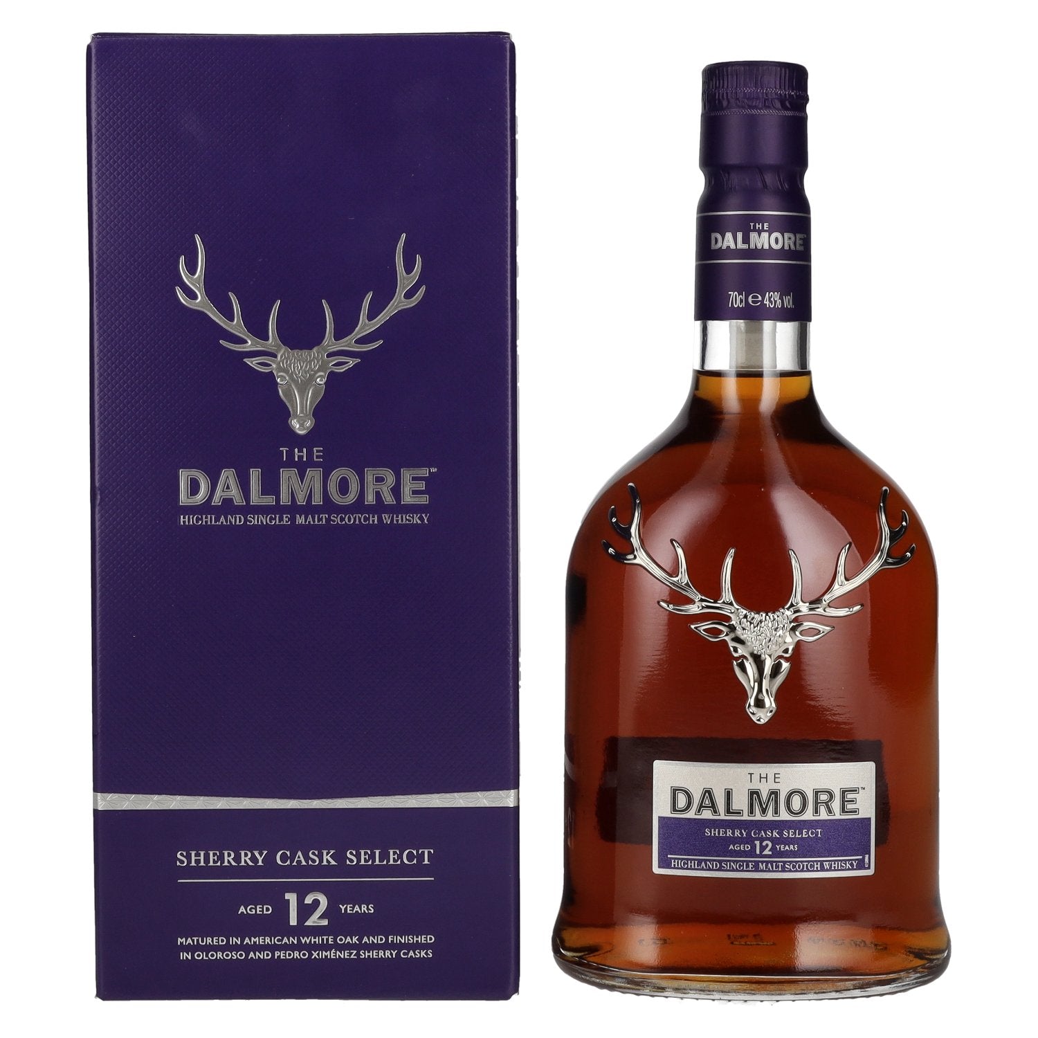 The Dalmore 12 Years Old SHERRY CASK SELECT 43% vol. 0,7l en boîte cadeau