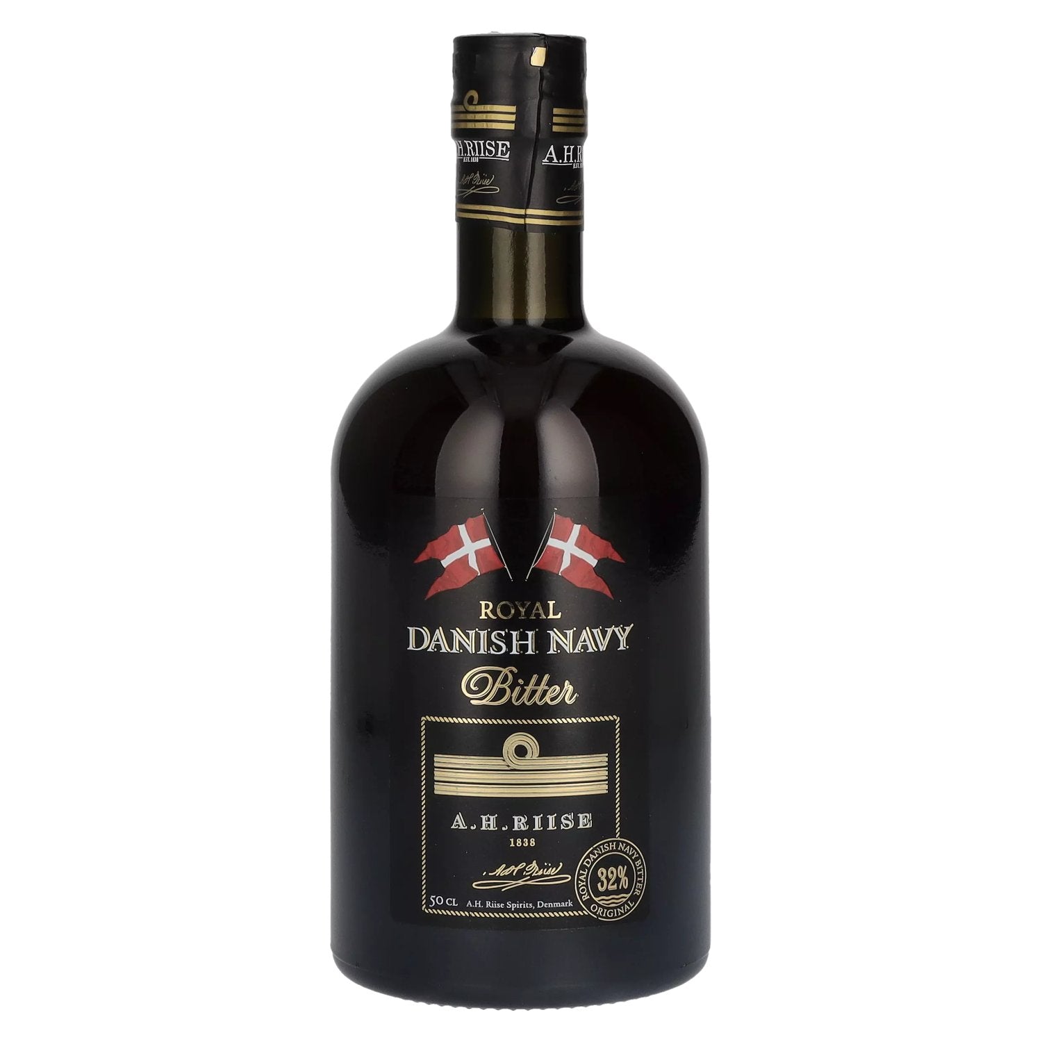 A.H. Riise Royal DANISH NAVY Westindian Bitter 32% vol. 0,5l