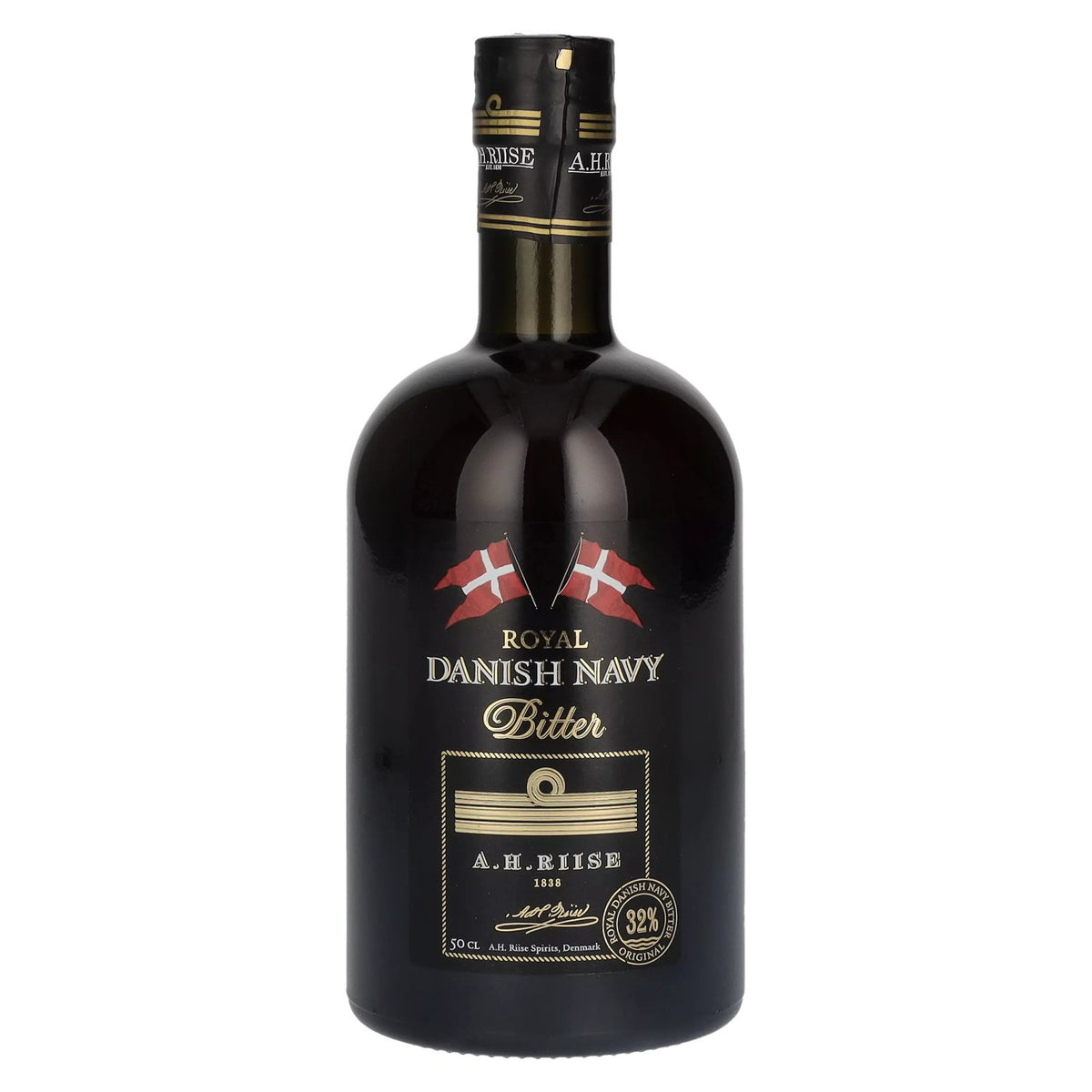 A.H. Riise Koninklijke DANISH NAVY Westindische Bitter 32% Vol. 0,5l