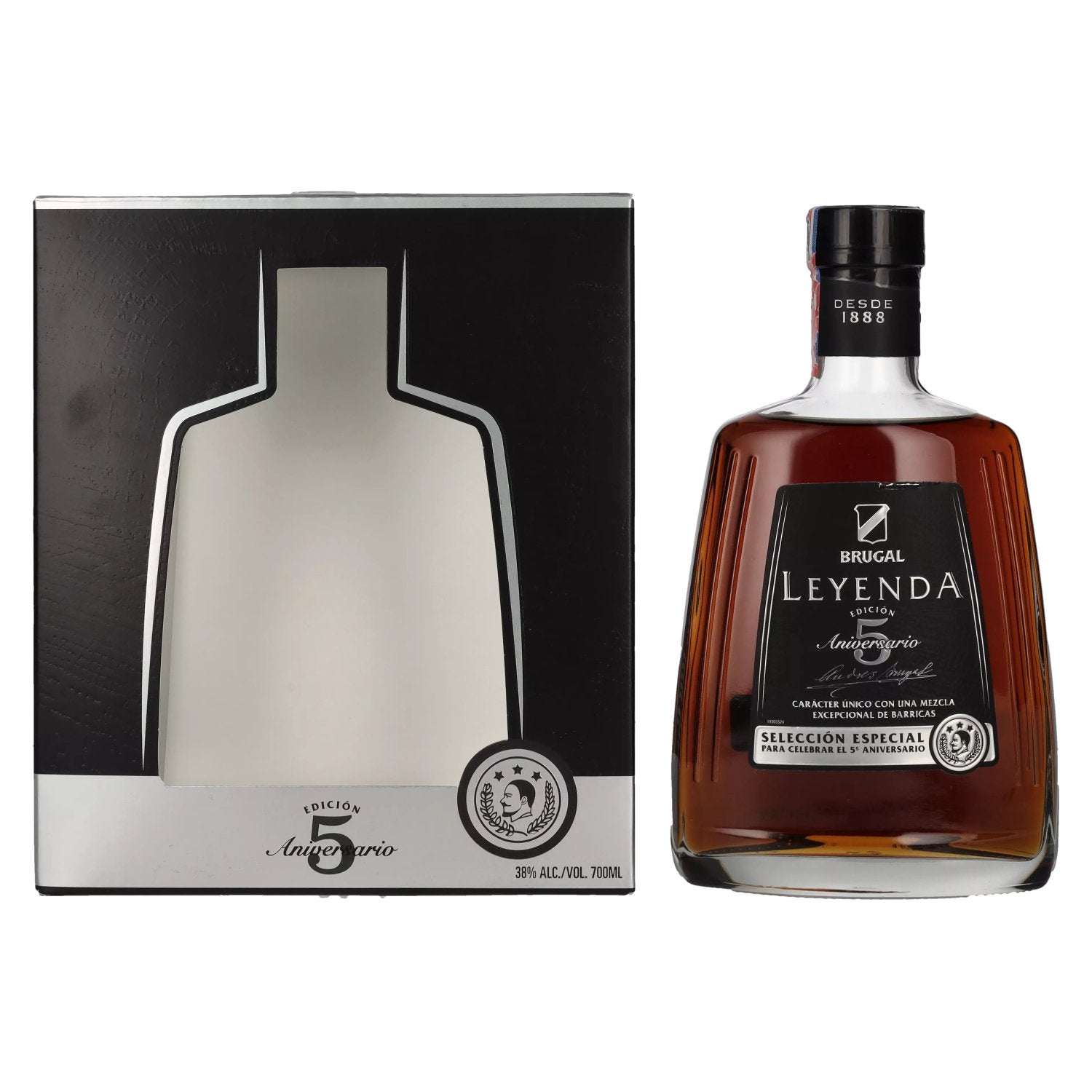Brugal LEYENDA 5 Years Old Selección Especial 38% Vol. 0,7l in gift box