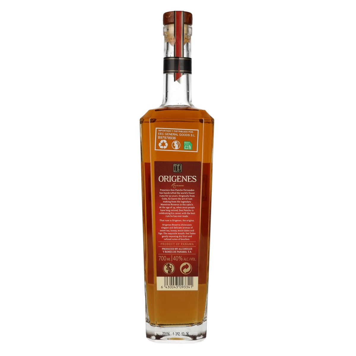 Don Pancho ORIGENES 8-Year-Old Premium Panama Rum 40% vol. 0.7l