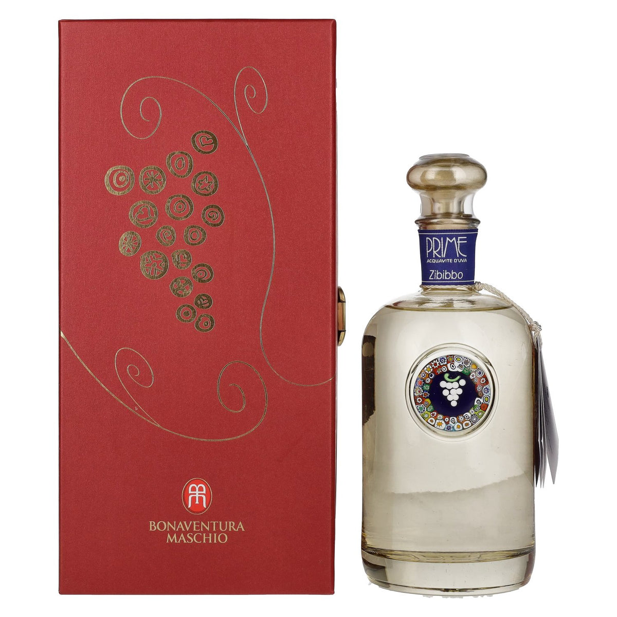 Bonaventura Maschio PRIME Zibibbo 40% vol. 0,7l en boîte cadeau