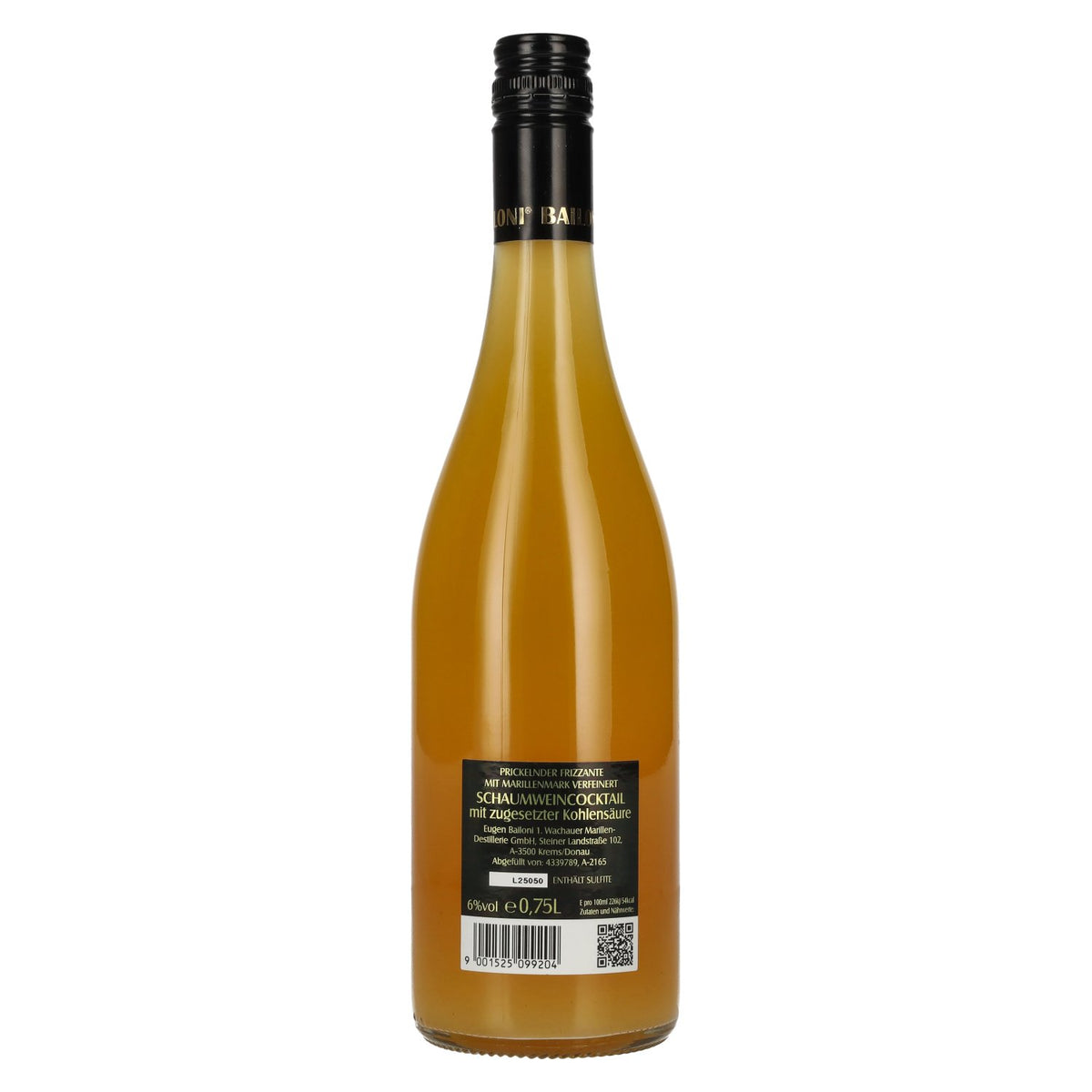 Bailoni Gold Apricot Frizzante naturally cloudy 6% vol. 0.75l