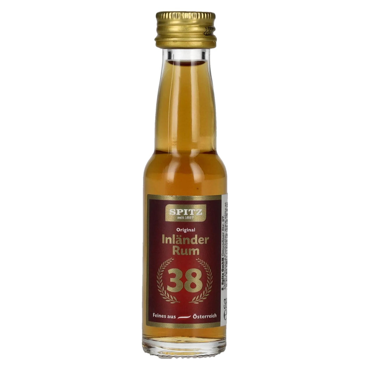 Spitz Inländer Rum 38% vol. 0,02 l