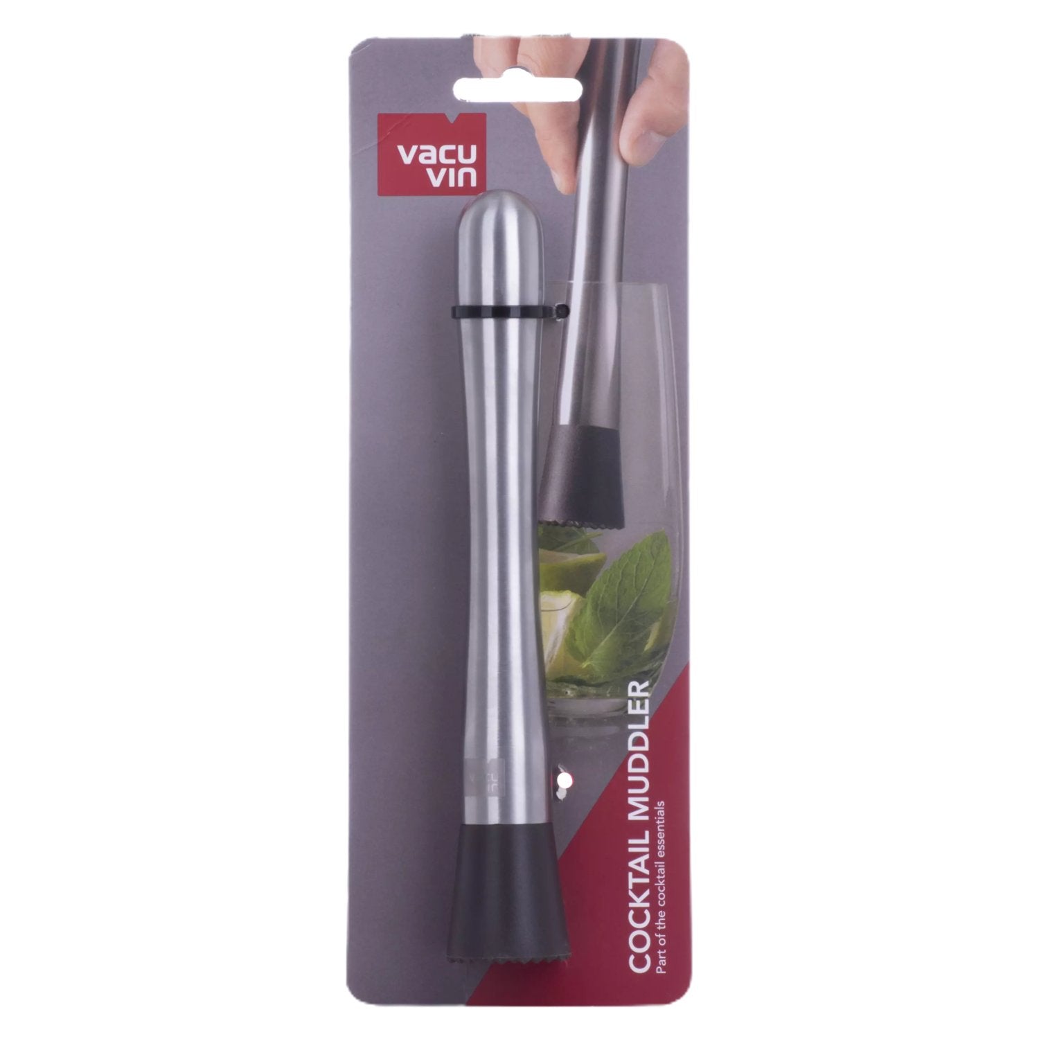 Vacu Vin cocktail stamper roestvrij staal 20,5 cm 1 stuk