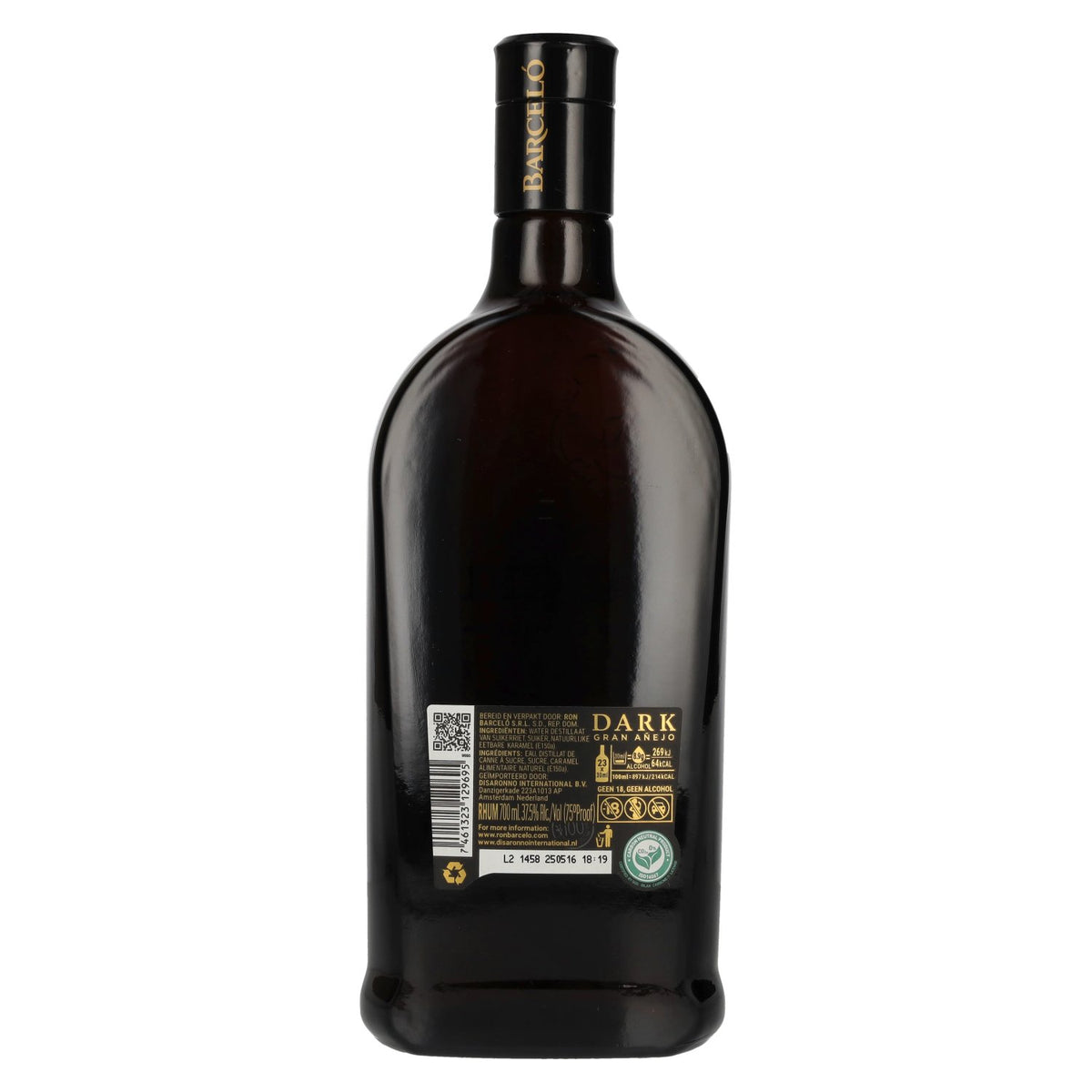 Barceló Dark Gran Añejo Roner Dominicano 37,5% Vol. 0,7l