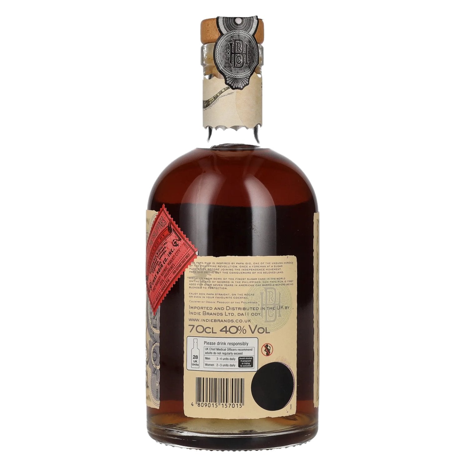 Don Papa 7 Years Old Small Batch Rum - Old Edition 40% Vol. 0,7l