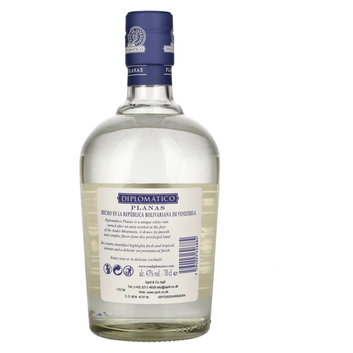 Diplomático PLANAS Ron Blanco Extra Añejo 47% vol. 0,7 l