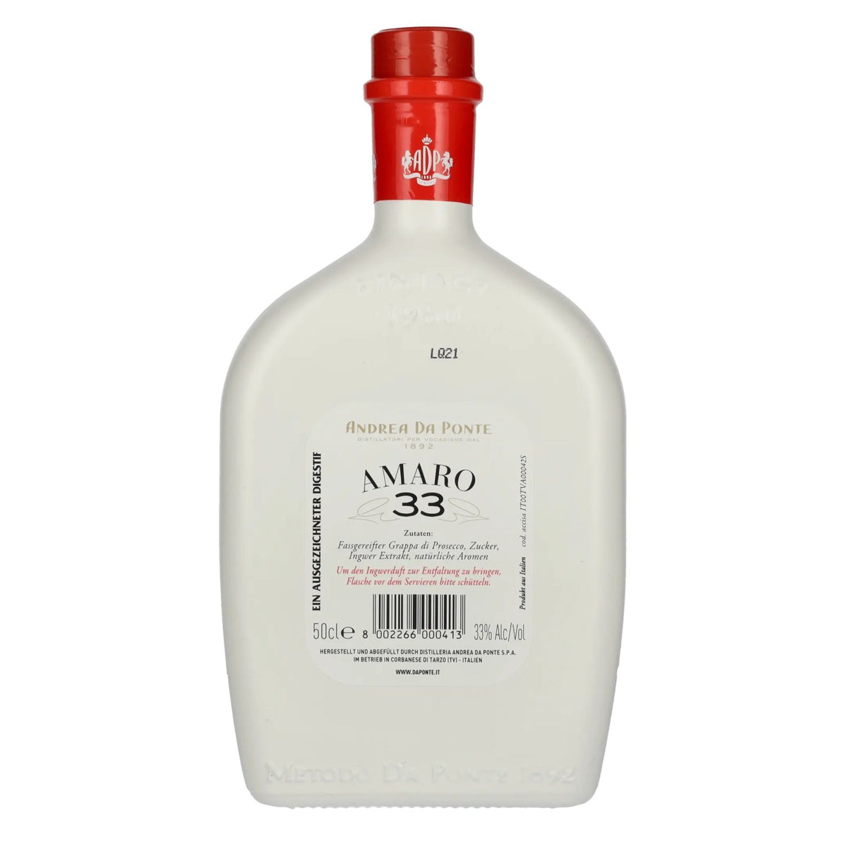 Andrea Da Ponte ADP Amaro 33 Allo Zenzero 33% Vol. 0,5l