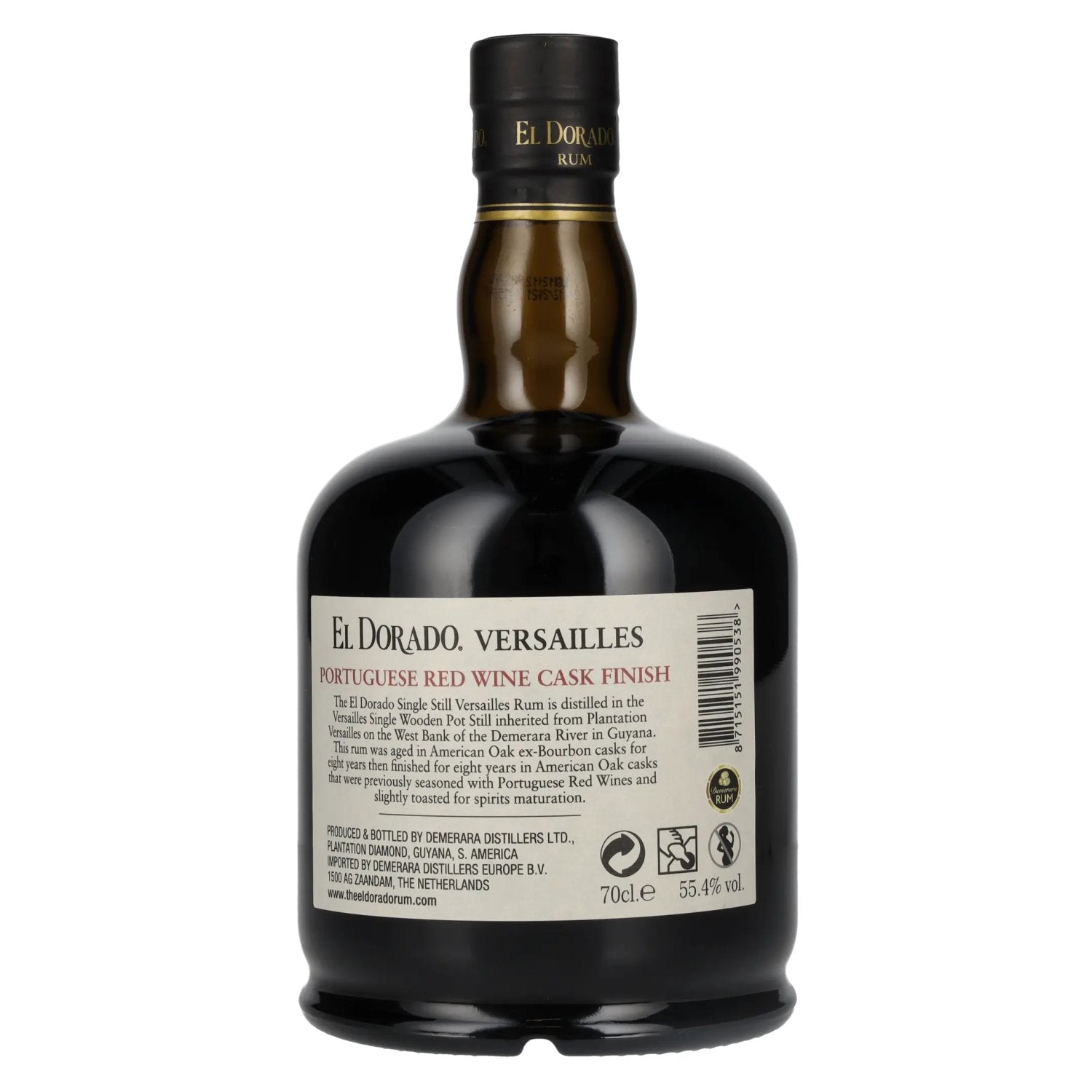El Dorado Rhum VERSAILLES Special Portuguese Red Wine Casks 2005 55,4% Vol. 0,7l