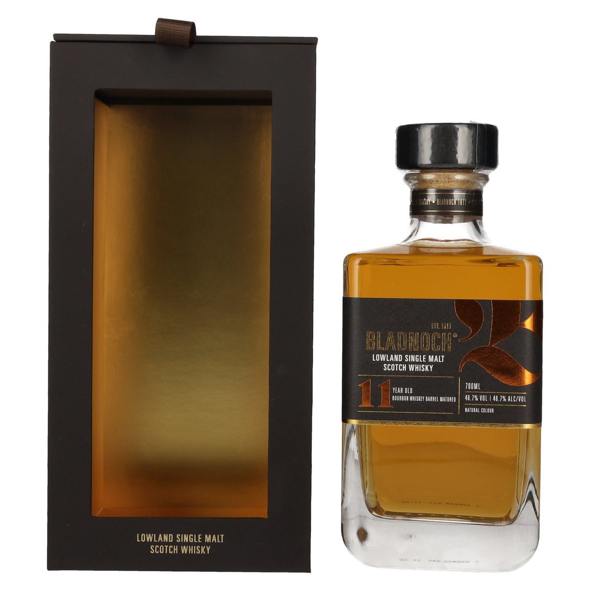 Bladnoch 11 Years Old Lowland Single Malt Scotch Whisky 46,7% vol. 0,7l en coffret cadeau