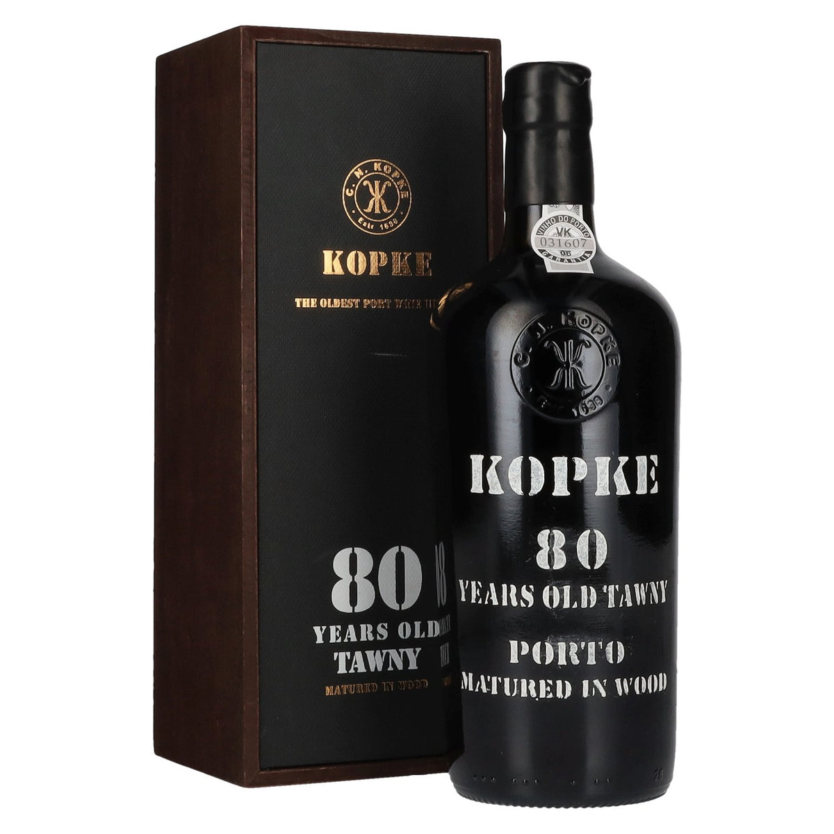 Kopke 80 Years Old TAWNY Porto 20 % vol., 0,75 l, dans un coffret en bois