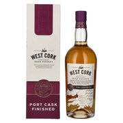 West Cork Irish Whiskey single malt PORT CASK FINISHED 43 % vol., 0,7 l, dans un coffret cadeau