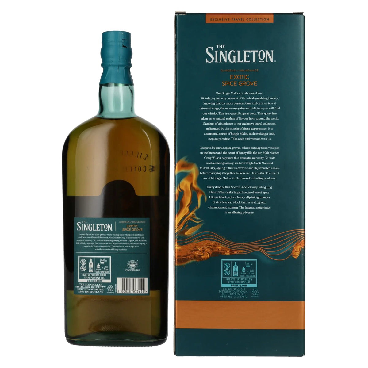 The Singleton Glendullan EXOTIC SPICE GROVE, whisky single malt écossais, 42,8 % vol., 1 l, dans un coffret cadeau