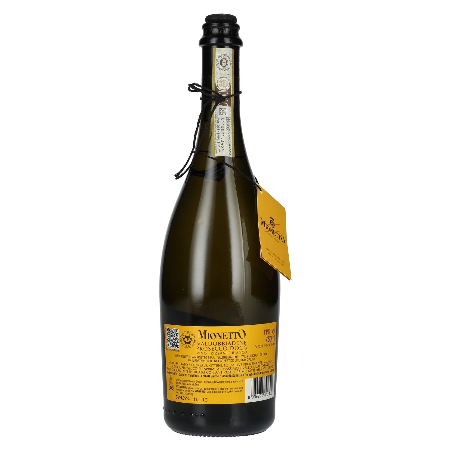 Mionetto Valdobbiadene Prosecco Vino Frizzante DOCG 11% Vol. 0,75l