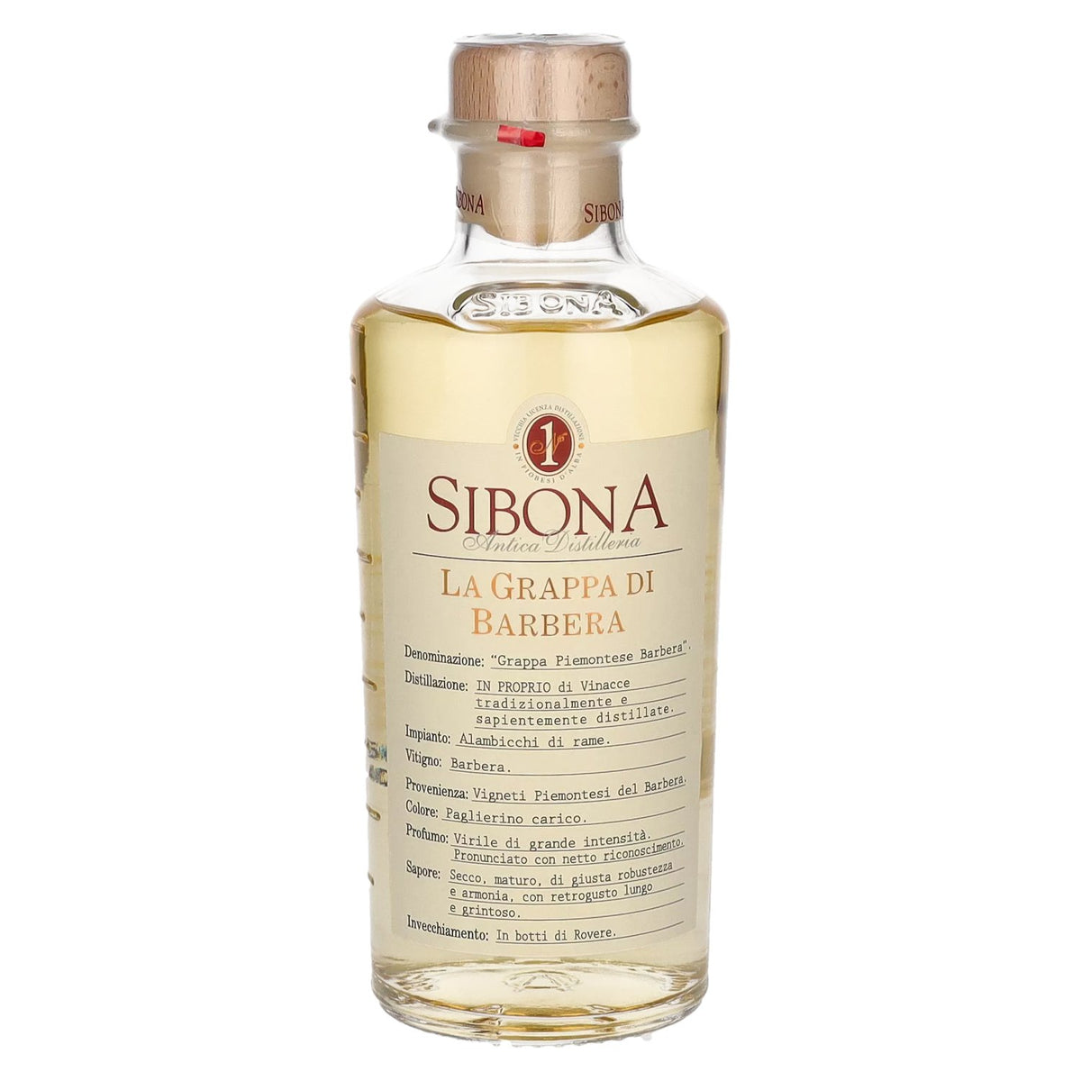 Sibona La Grappa di BARBERA 40% ABV 0.5l