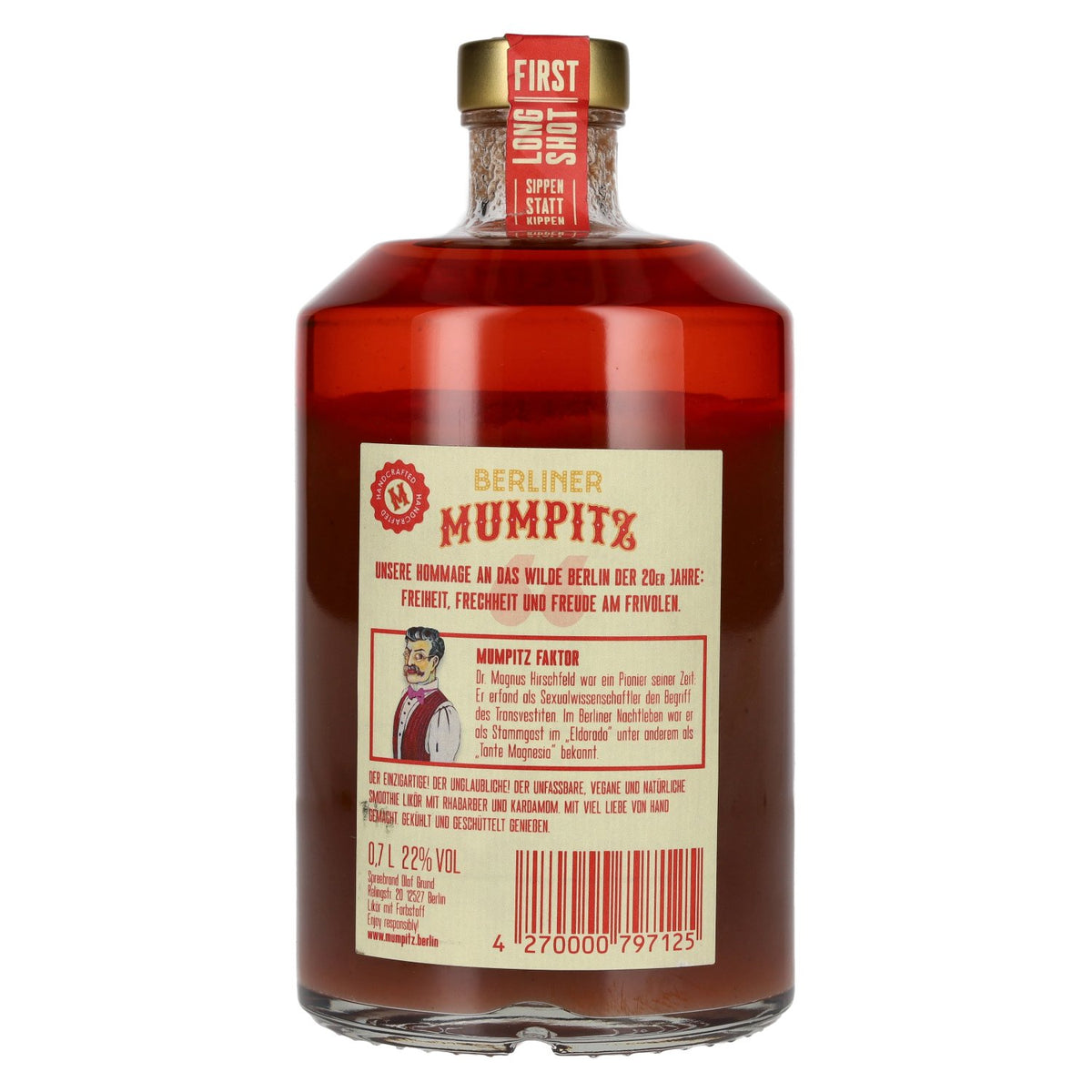 Berliner Mumpitz à la rhubarbe et à la cardamome, 22 % vol., 0,7 l