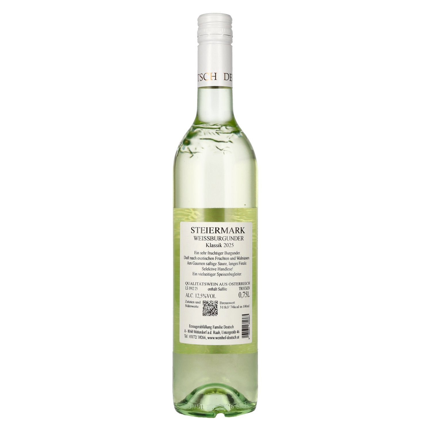 Allemand Weissburgunder Klassik Steiermark 2025 12,5% Vol. 0,75l