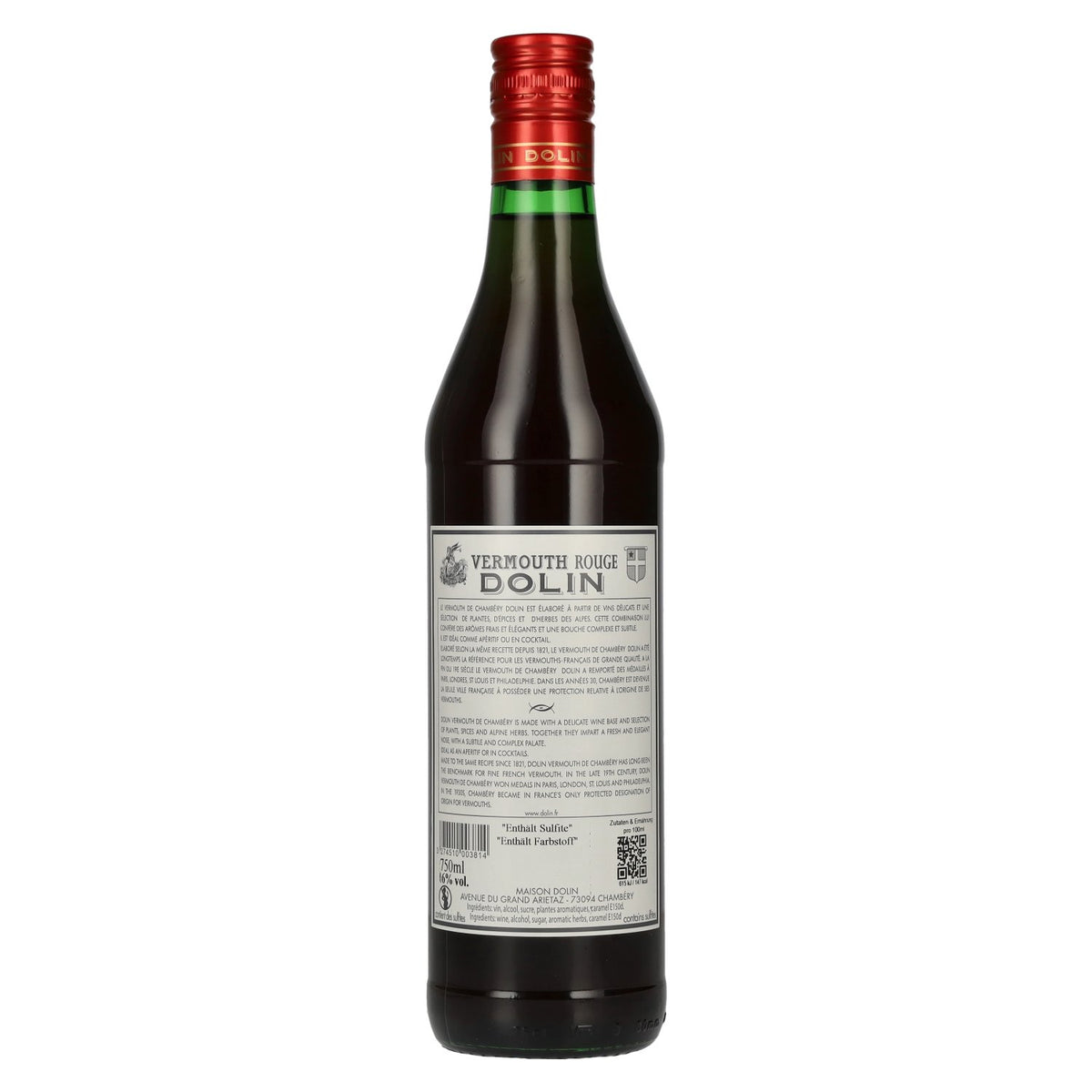 Dolin Vermouth de Chambéry ROUGE 16% ABV 0.75 l