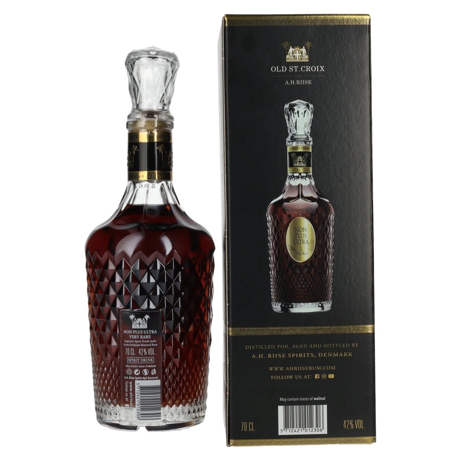Old St. Croix A.H. Riise NON PLUS ULTRA Very Rare Spirit Drink 42% Vol. 0,7l in Geschenkbox